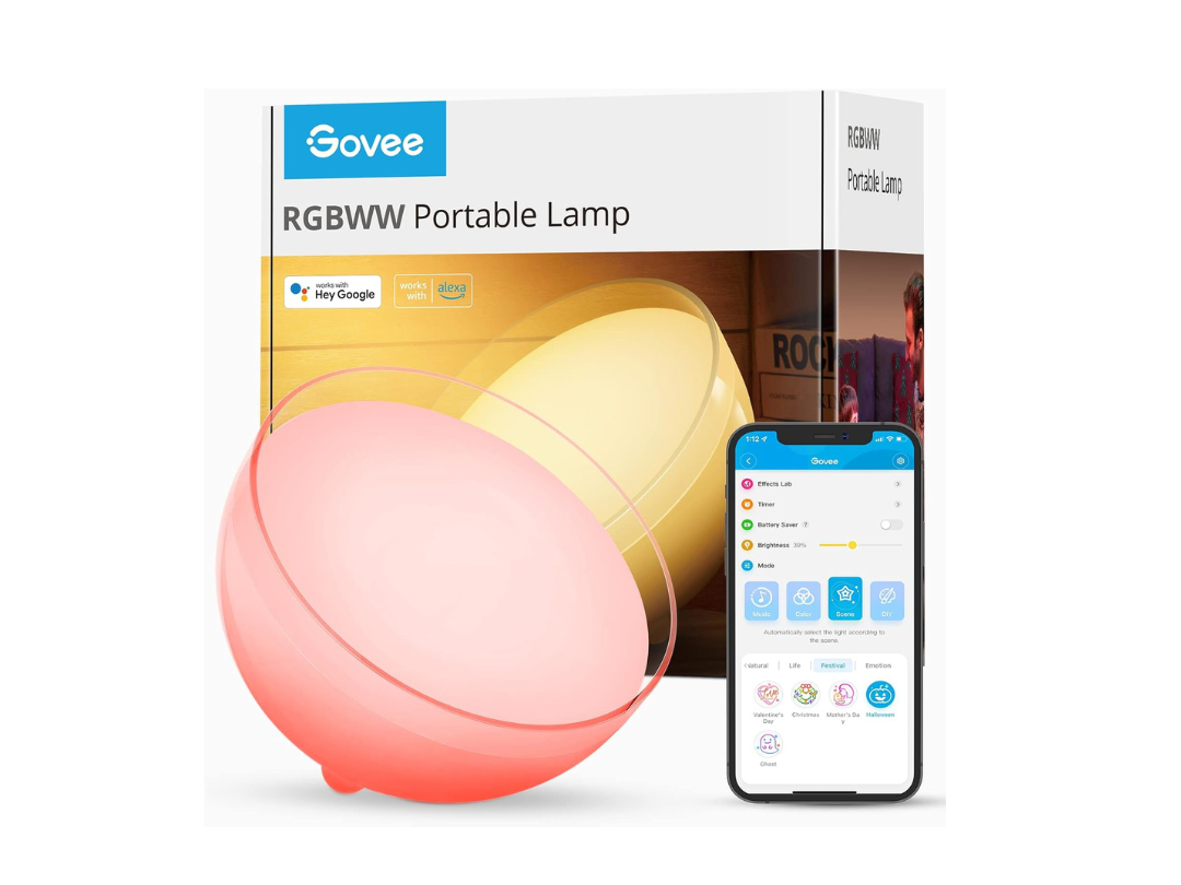 Govee Ambient RGBWW Portable Table Lamp  Govee Ambient RGBWW Portable Table Lamp